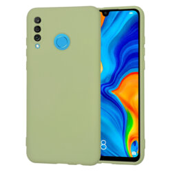 Husa silicon Huawei P30 Lite New Edition Techsuit SoftFlex, verde