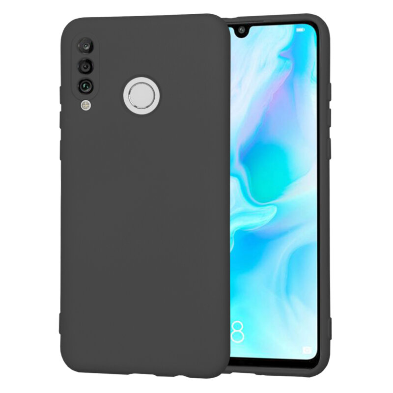 Husa silicon Huawei P30 Lite Techsuit SoftFlex, negru