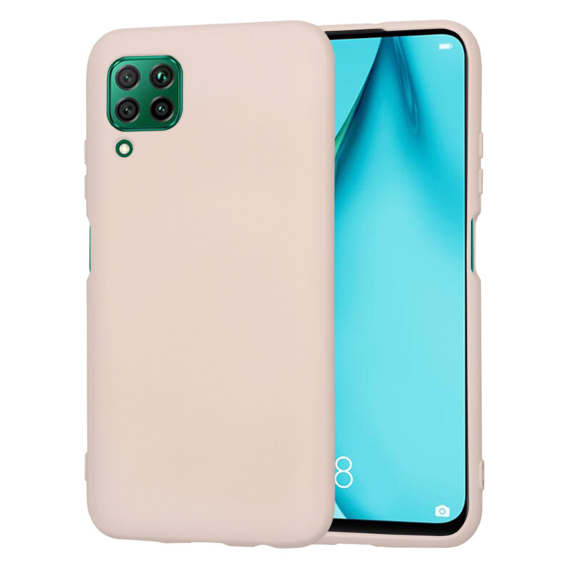 Husa silicon Huawei P40 Lite Techsuit SoftFlex, roz pudra