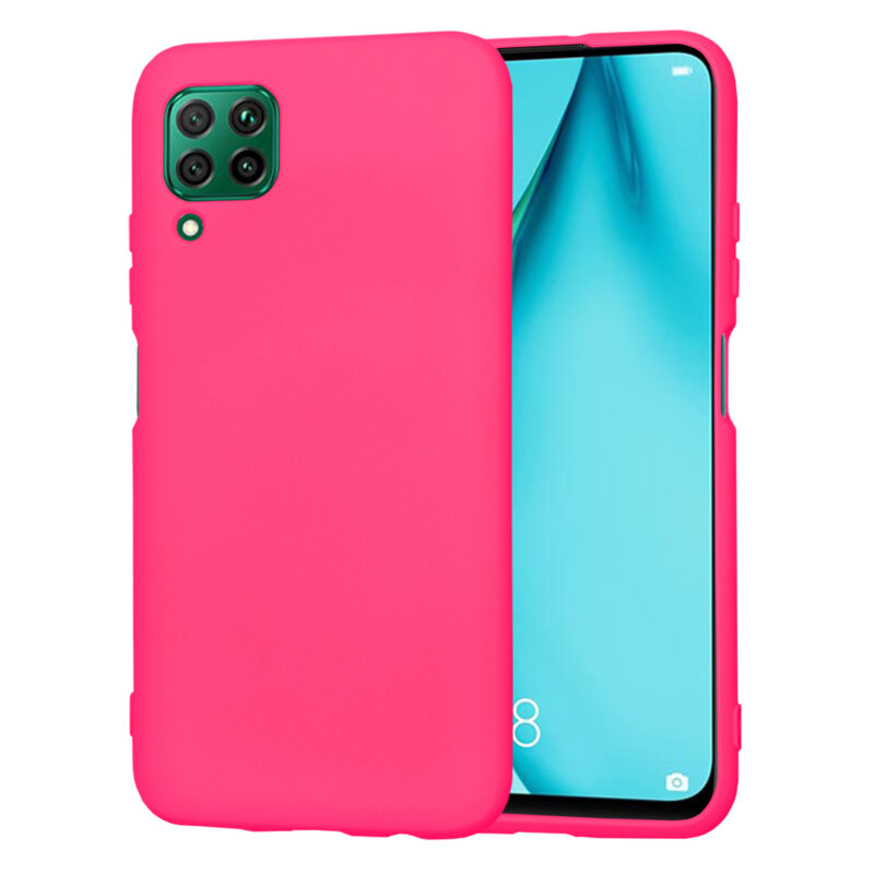 Husa silicon Huawei P40 Lite Techsuit SoftFlex, fucsia