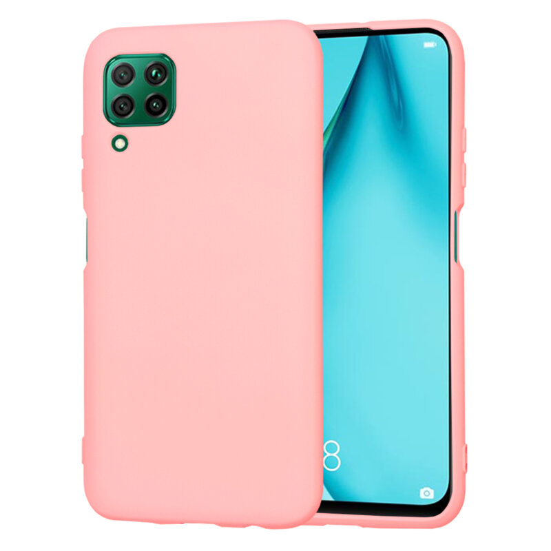 Husa silicon Huawei P40 Lite Techsuit SoftFlex, roz