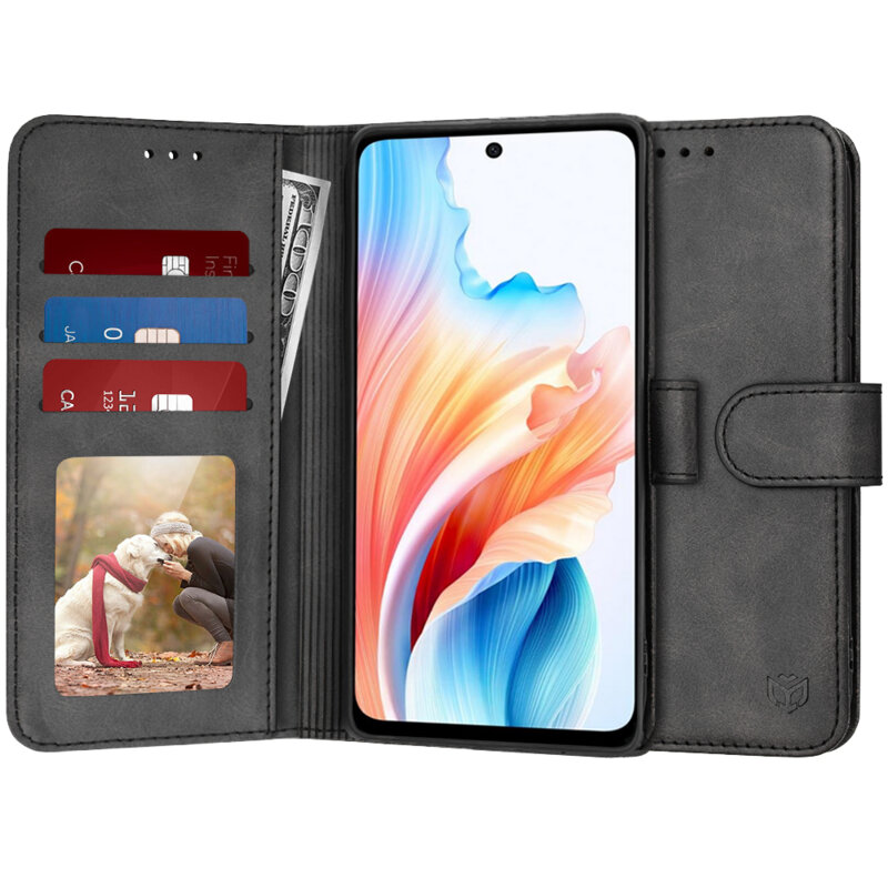 Husa 360 Oppo A79 5G Techsuit Diary Book, negru