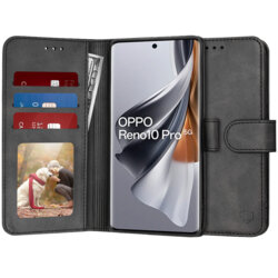 Husa 360 Oppo Reno10 Pro Techsuit Diary Book, negru