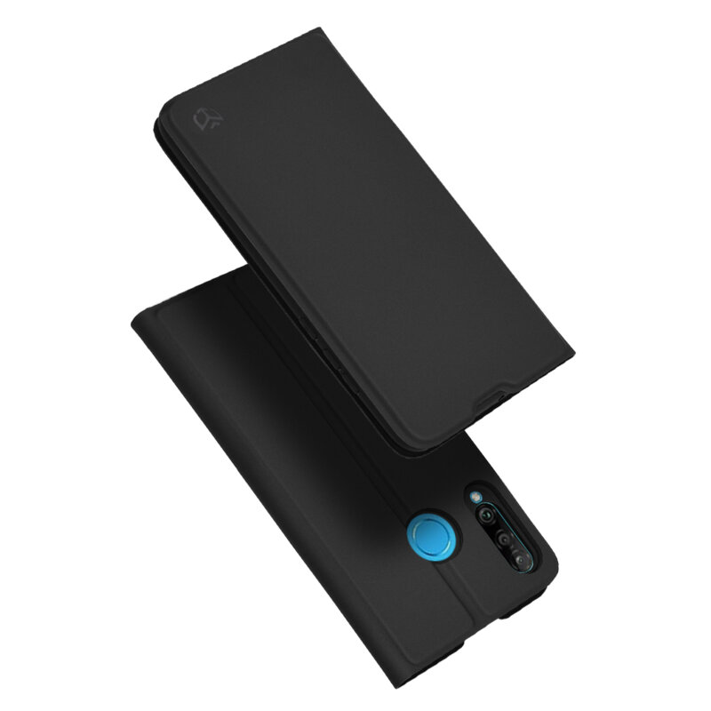 Husa Huawei P30 Lite New Edition Techsuit Magskin Book, negru