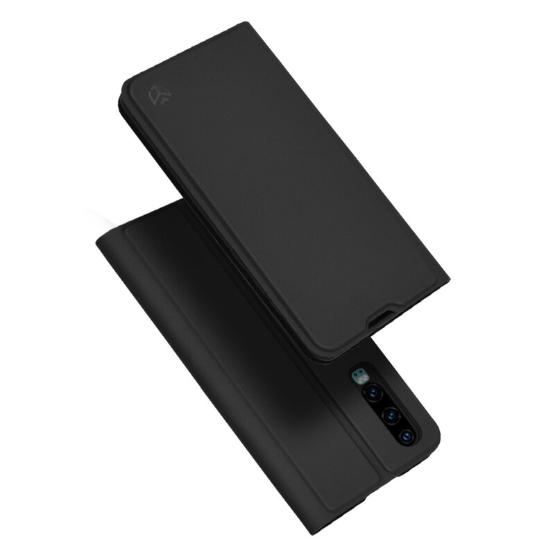 Husa Huawei P30 Techsuit Magskin Book, negru
