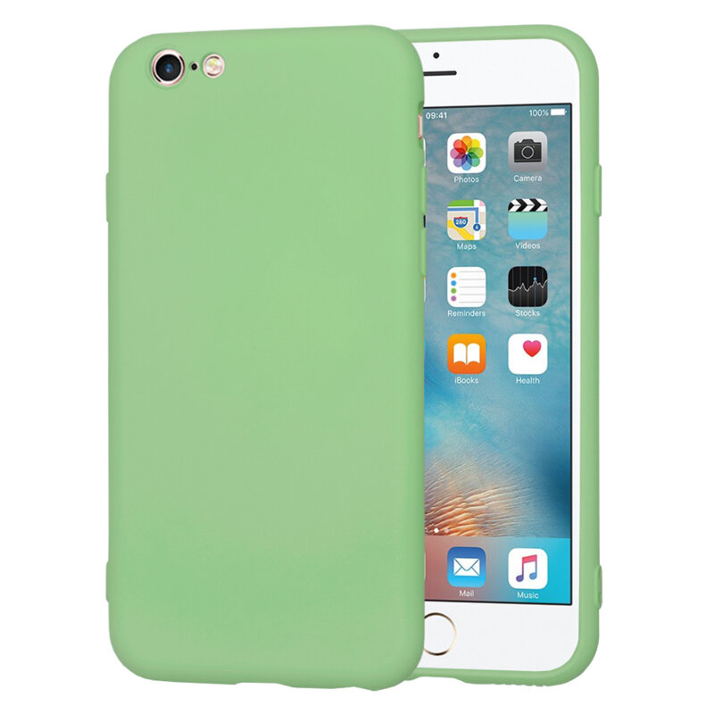 Husa silicon iPhone 6 / 6S Techsuit SoftFlex, verde deschis