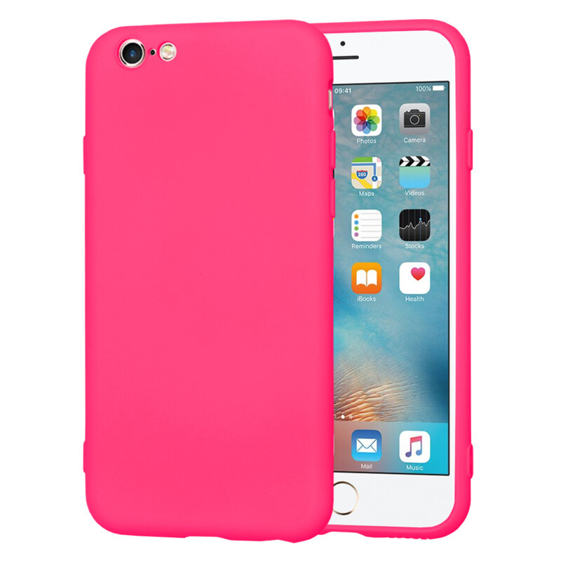 Husa silicon iPhone 6 / 6S Techsuit SoftFlex, fucsia