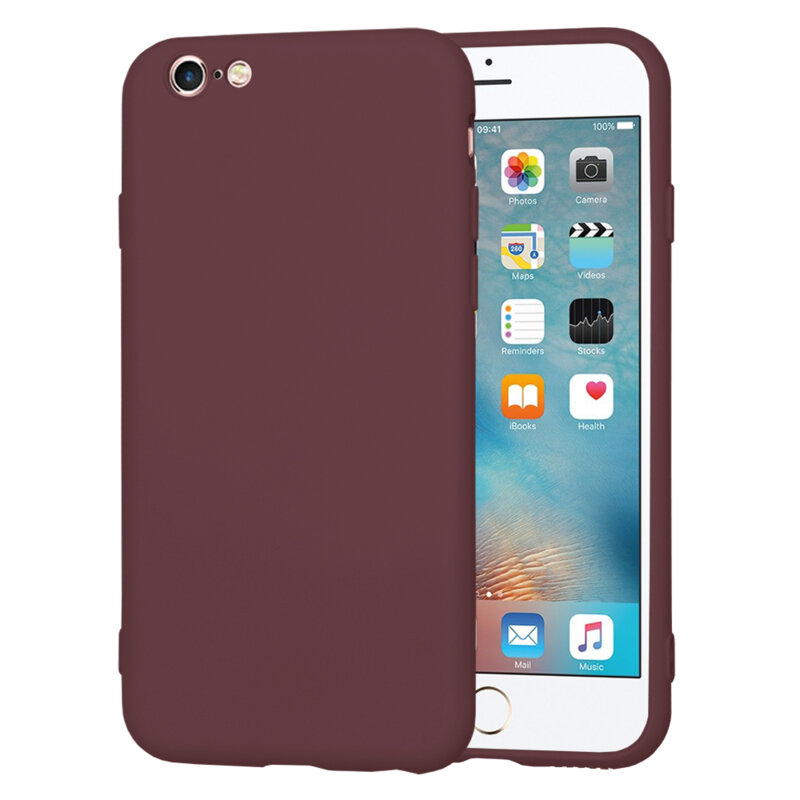 Husa silicon iPhone 6 / 6S Techsuit SoftFlex, bordo