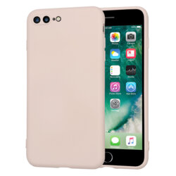 Husa silicon iPhone 7 Plus Techsuit SoftFlex, roz pudra