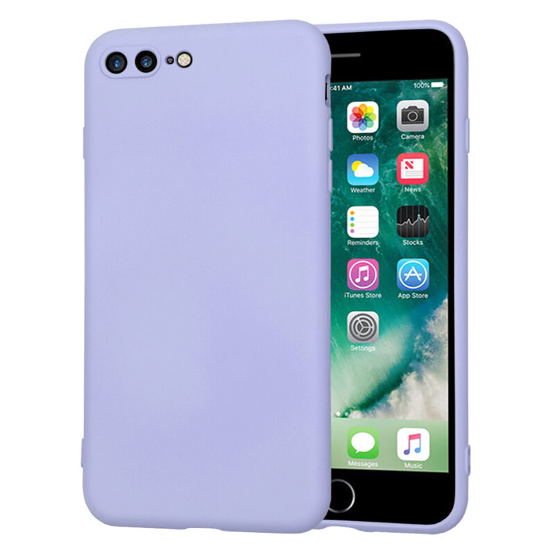 Husa silicon iPhone 7 Plus Techsuit SoftFlex, violet