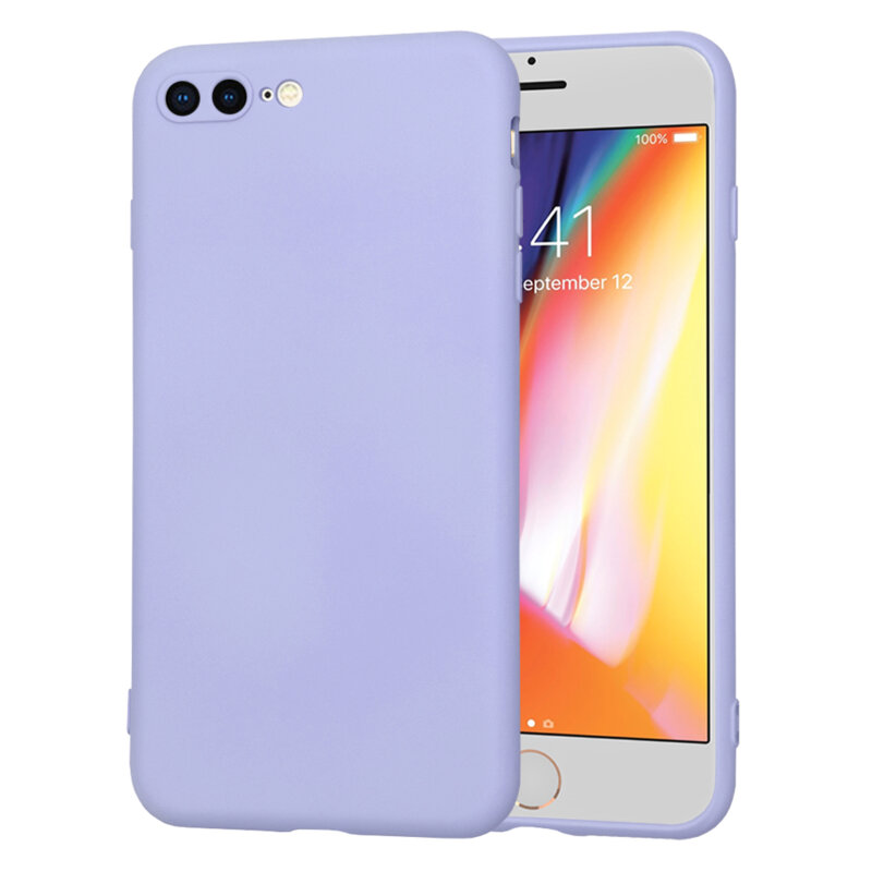 Husa silicon iPhone 8 Plus Techsuit SoftFlex, violet