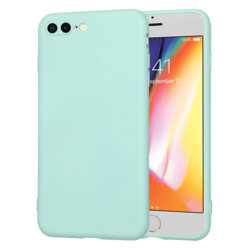 Husa silicon iPhone 8 Plus Techsuit SoftFlex, turcoaz
