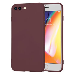 Husa silicon iPhone 8 Plus Techsuit SoftFlex, bordo