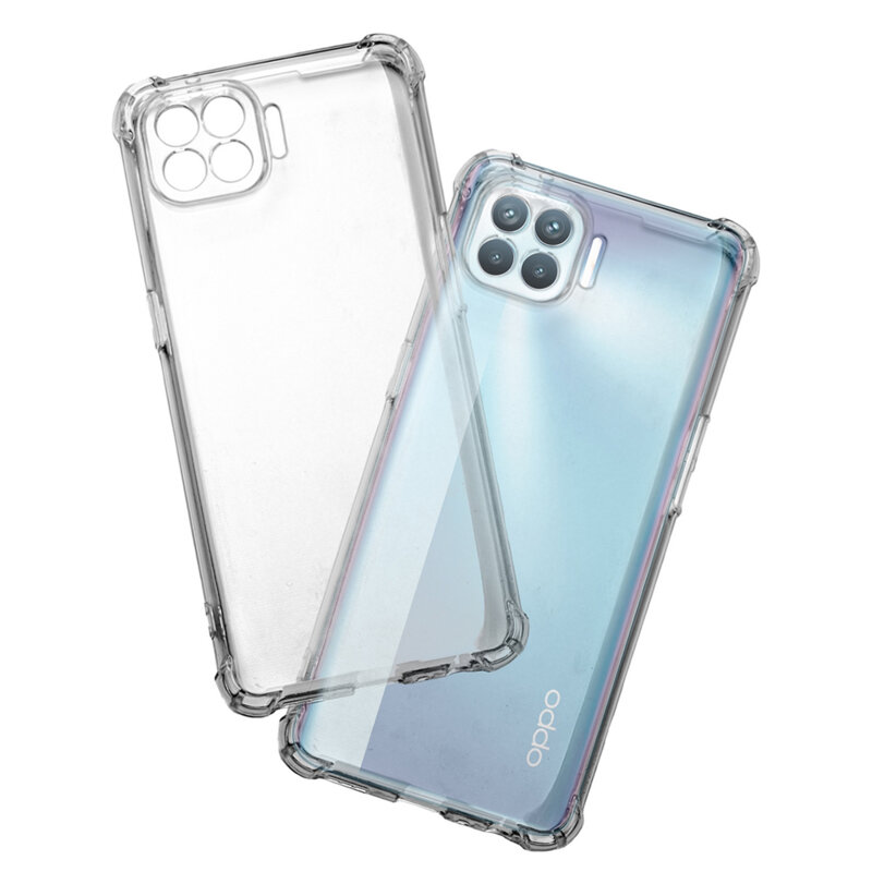 Husa Oppo Reno4 Lite Techsuit Shockproof Clear Silicone, transparenta