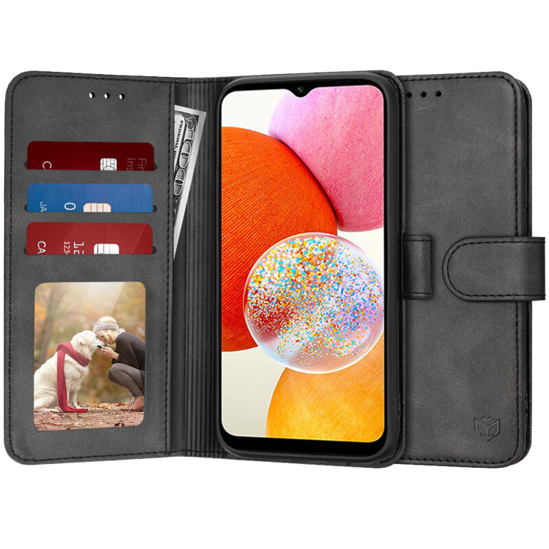 Husa 360 Samsung Galaxy A14 4G Techsuit Diary Book, negru