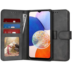 Husa 360 Samsung Galaxy A14 5G Techsuit Diary Book, negru