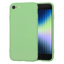 Husa silicon iPhone SE 3, SE 2022 Techsuit SoftFlex, verde deschis