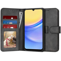 Husa 360 Samsung Galaxy A15 5G Techsuit Diary Book, negru