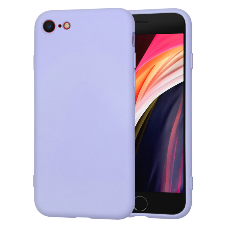 Husa silicon iPhone SE 2, SE 2020 Techsuit SoftFlex, violet