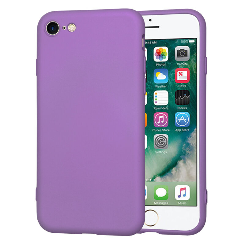 Husa silicon iPhone 7 Techsuit SoftFlex, mov
