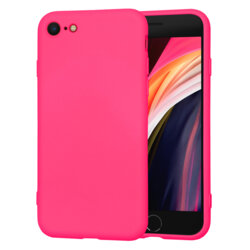 Husa silicon iPhone SE 2, SE 2020 Techsuit SoftFlex, fucsia
