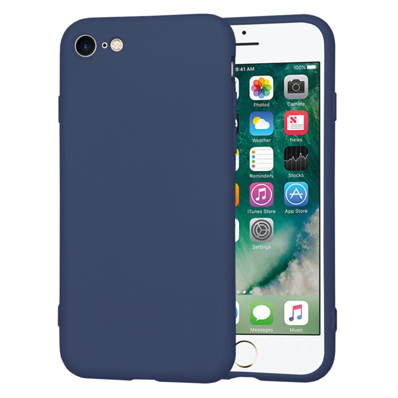 Husa silicon iPhone 7 Techsuit SoftFlex, bleumarin
