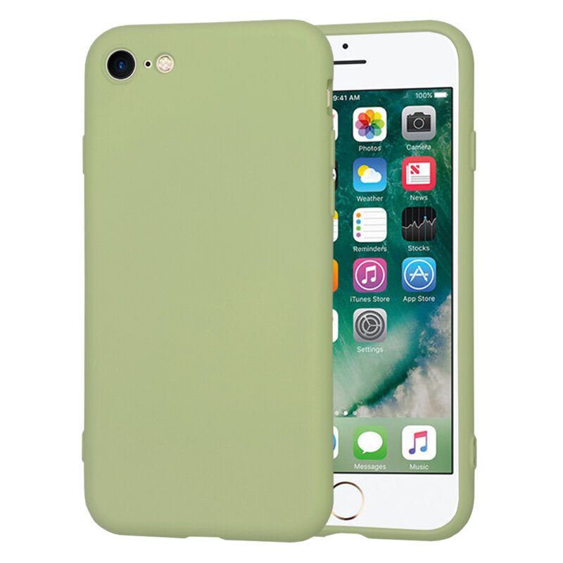 Husa silicon iPhone 7 Techsuit SoftFlex, verde