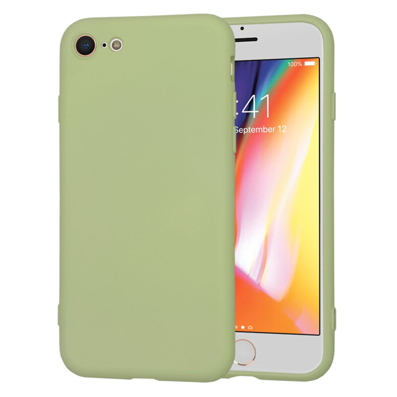 Husa silicon iPhone 8 Techsuit SoftFlex, verde