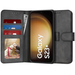 Husa 360 Samsung Galaxy S23 Plus Techsuit Diary Book, negru