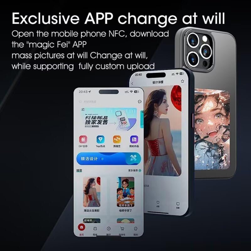 Husa premium iPhone 13 Pro Max Techsuit SmartScreen NFC, negru