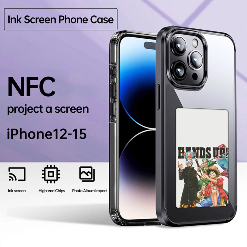 Husa premium iPhone 14 Pro Max Techsuit SmartScreen NFC, negru