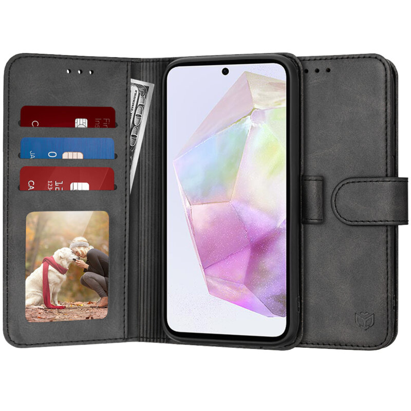 Husa 360 Samsung Galaxy A35 5G Techsuit Diary Book, negru