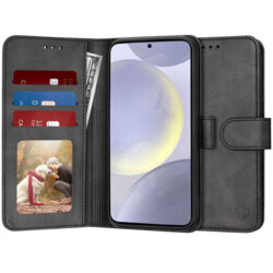Husa 360 Samsung Galaxy S24 Plus Techsuit Diary Book, negru
