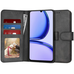 Husa 360 Realme C53 Techsuit Diary Book, negru