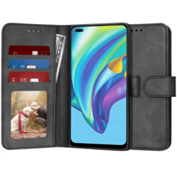 Husa 360 Oppo Reno4 Lite Techsuit Diary Book, negru