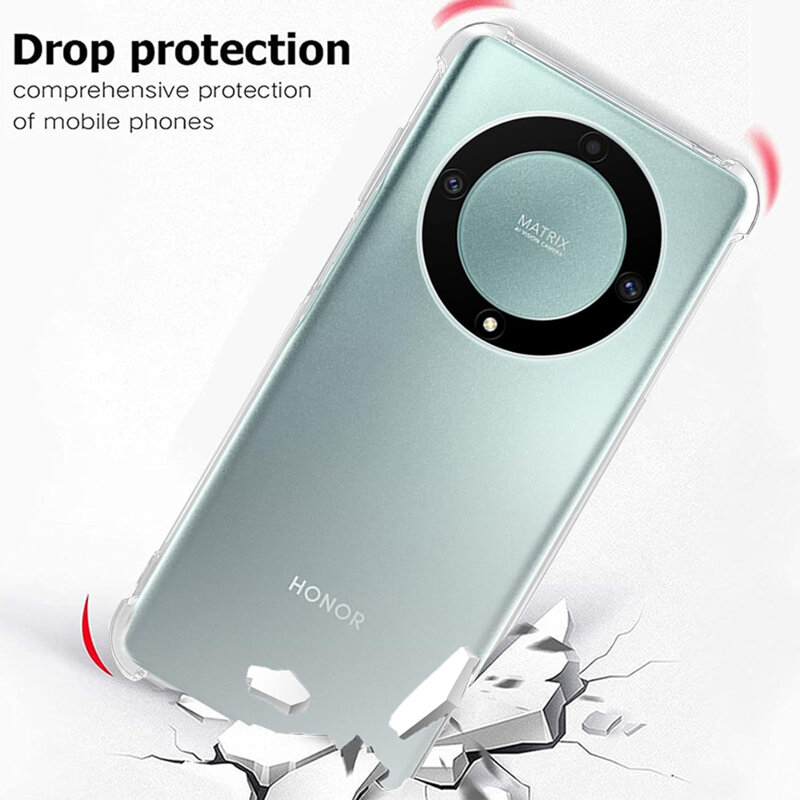 Husa Honor X50 Pro Techsuit Shockproof Clear Silicone, transparenta