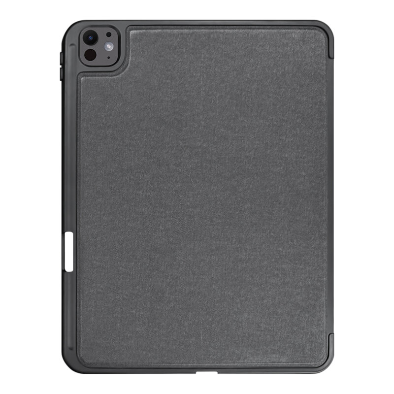 [Pachet 360°] Husa cu tastatura + folie iPad Pro 13 (2024) Techsuit KeyTab Pro, negru
