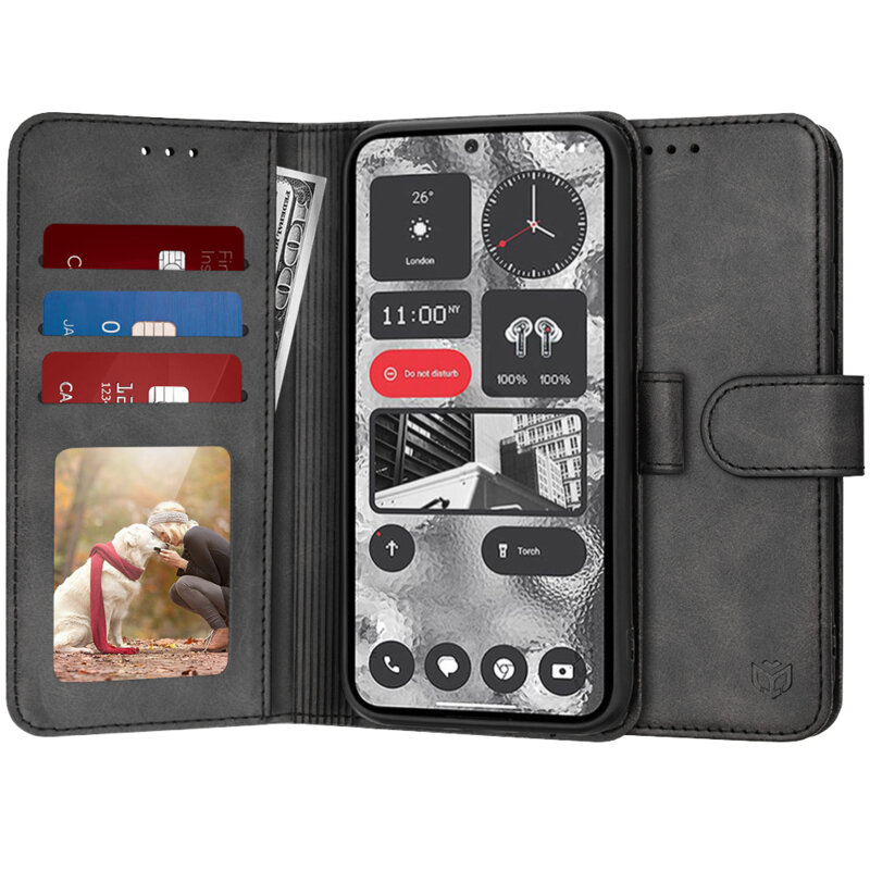 Husa 360 Nothing Phone (2) Techsuit Diary Book, negru