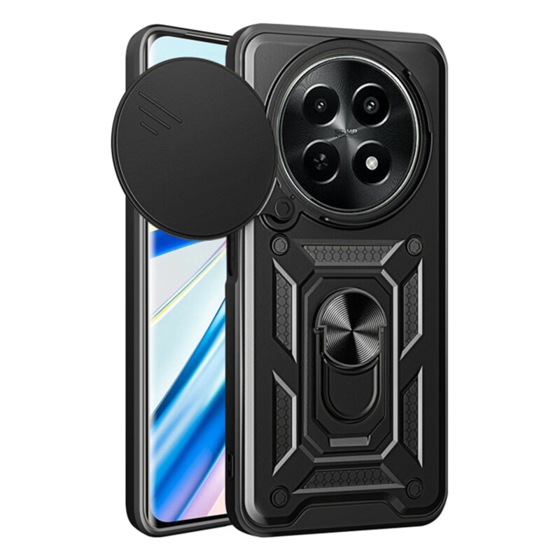 Husa Realme 12x protectie camera Techsuit CamShield Series, negru