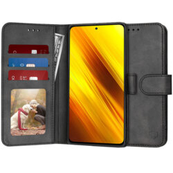 Husa 360 Xiaomi Poco X3 NFC Techsuit Diary Book, negru