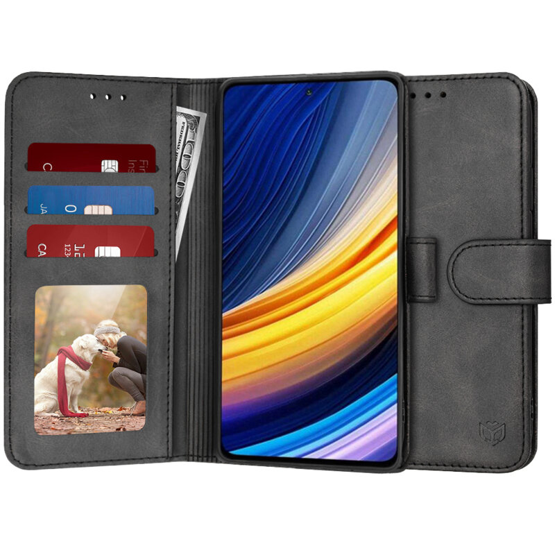 Husa 360 Xiaomi Poco X3 Pro Techsuit Diary Book, negru