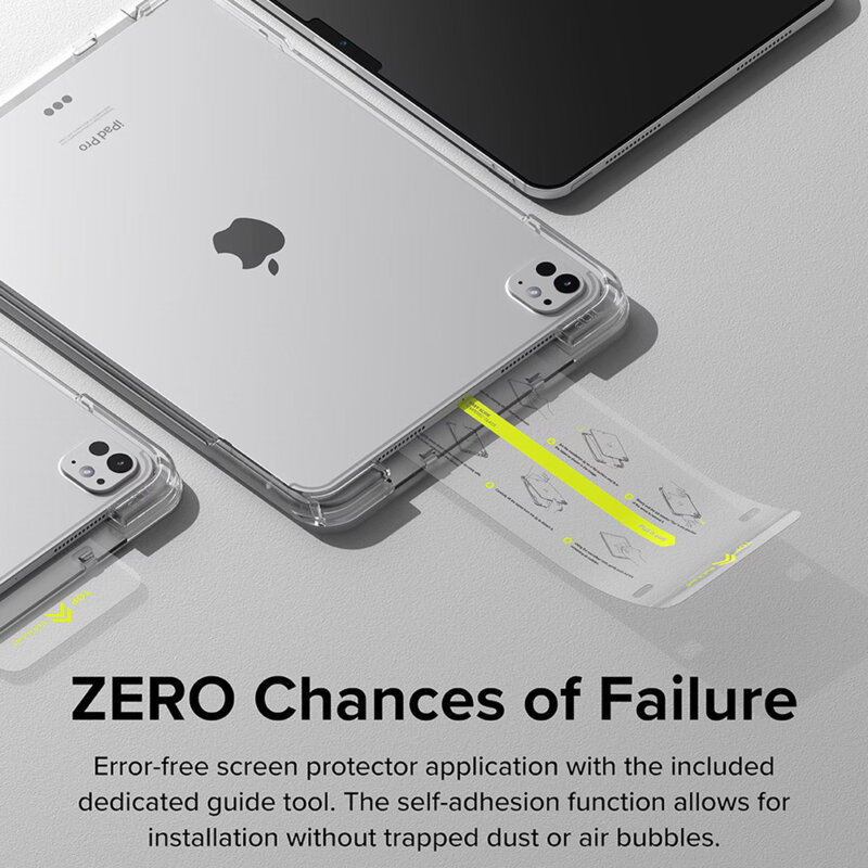 Folie sticla iPad Pro 11 (2024) Ringke Easy Slide Tempered Glass, transparenta