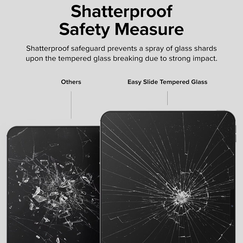 Folie sticla iPad Pro 11 (2024) Ringke Easy Slide Tempered Glass, transparenta