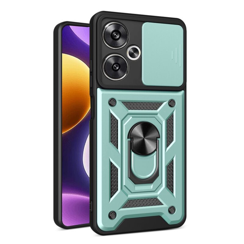 Husa Xiaomi Poco F6 protectie camera Techsuit CamShield Series, verde