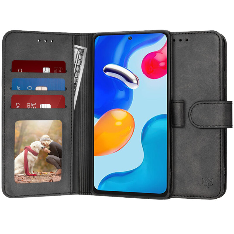 Husa 360 Xiaomi Redmi Note 11S Techsuit Diary Book, negru