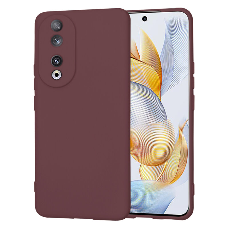 Husa silicon Honor 90 Techsuit SoftFlex, bordo