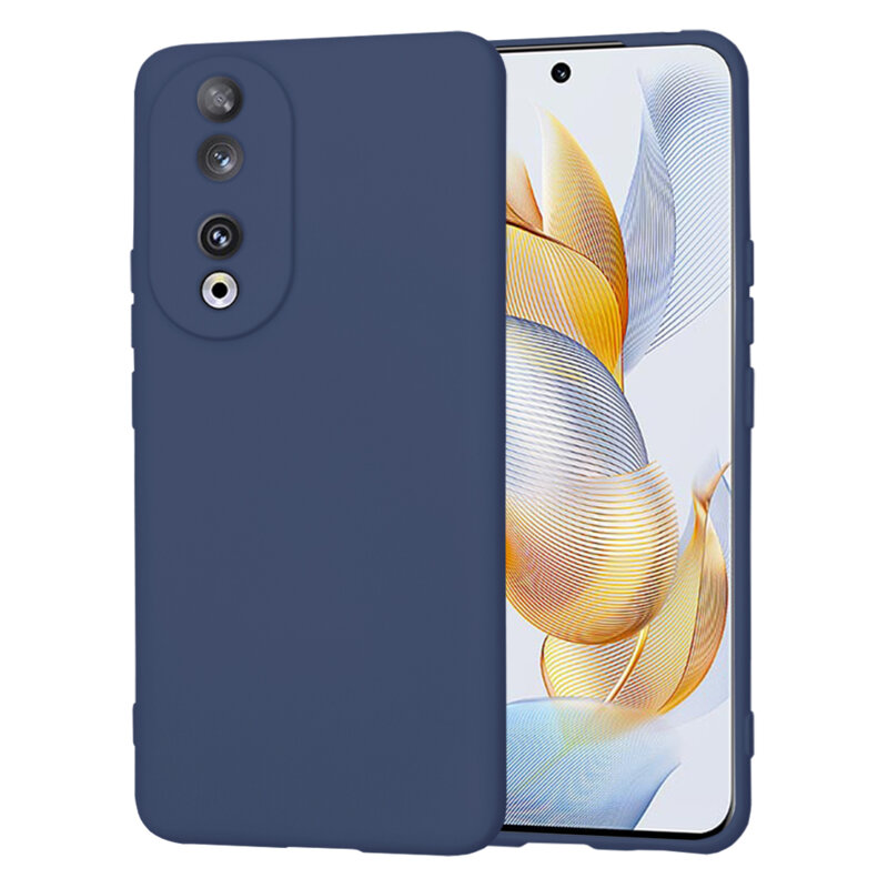 Husa silicon Honor 90 Techsuit SoftFlex, bleumarin