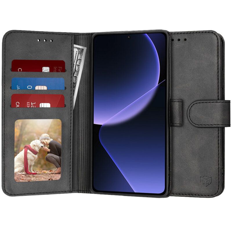 Husa 360 Xiaomi 13T Pro Techsuit Diary Book, negru