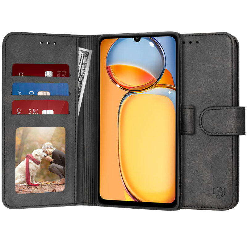Husa 360 Xiaomi Redmi 13C 4G Techsuit Diary Book, negru
