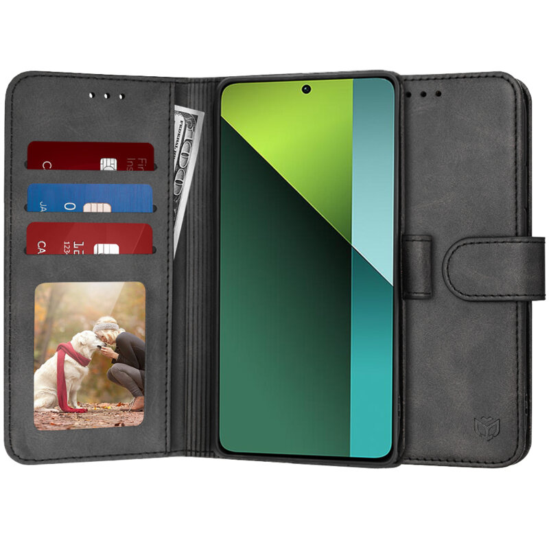 Husa 360 Xiaomi Redmi Note 13 Pro 5G Techsuit Diary Book, negru